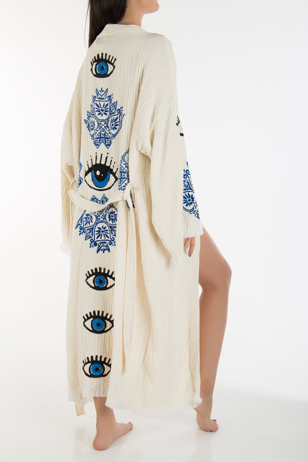 Iris - Natural Evil Eye Handmade Kimono