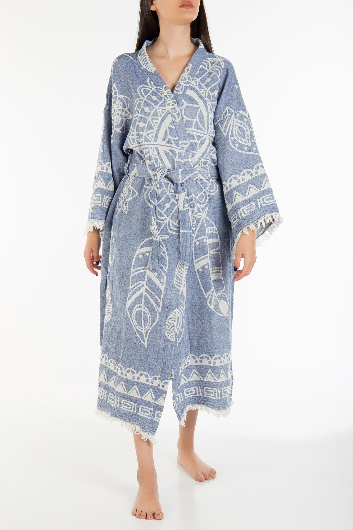 Delilah -  Blue Dreamcatcher Handmade Kimono