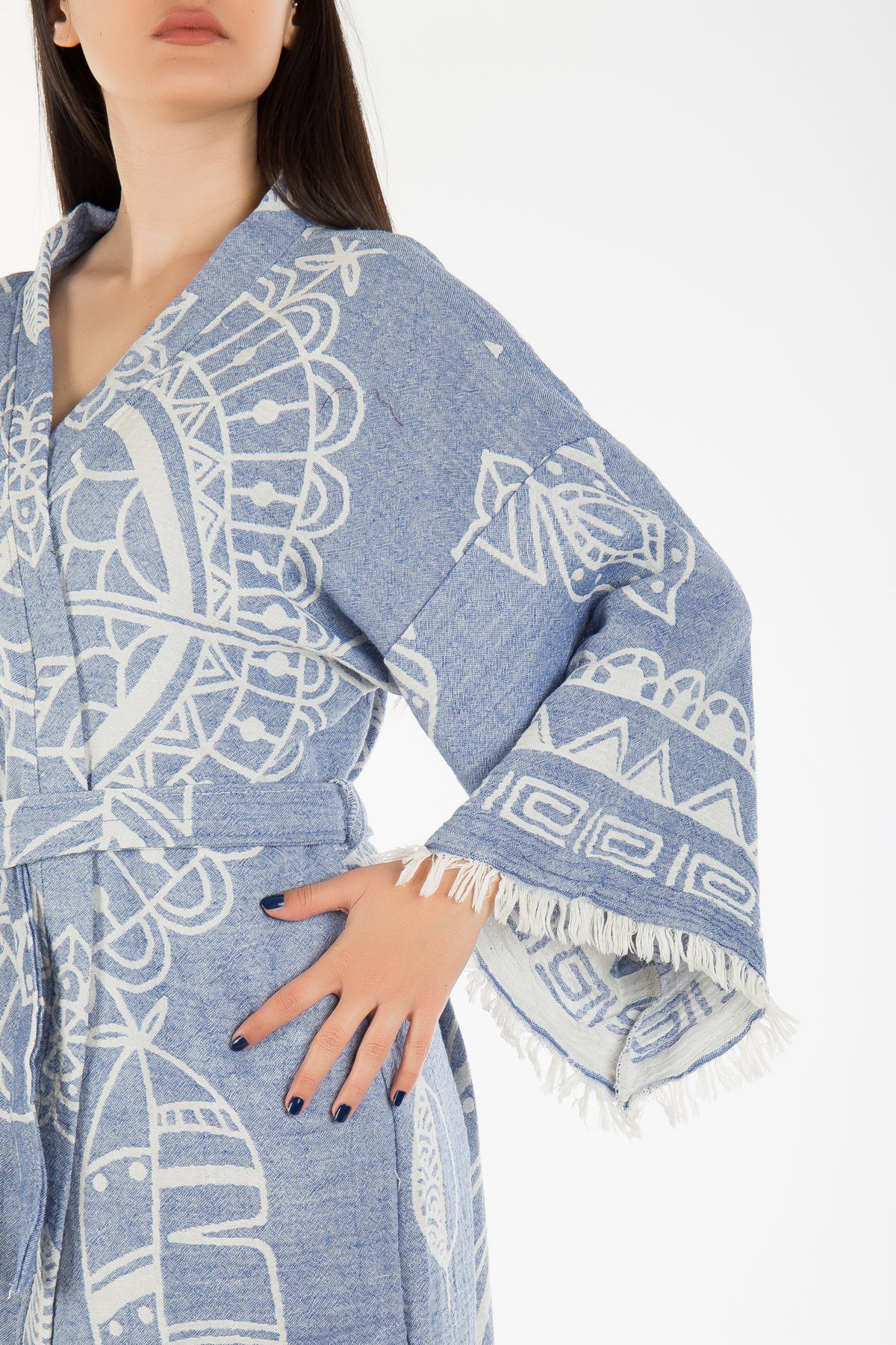 Delilah -  Blue Dreamcatcher Handmade Kimono