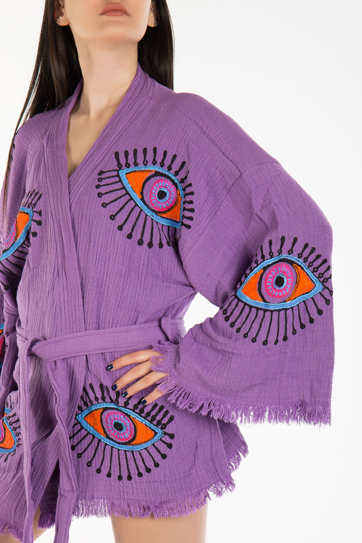 Sereia - Purple Handmade Little Kimono