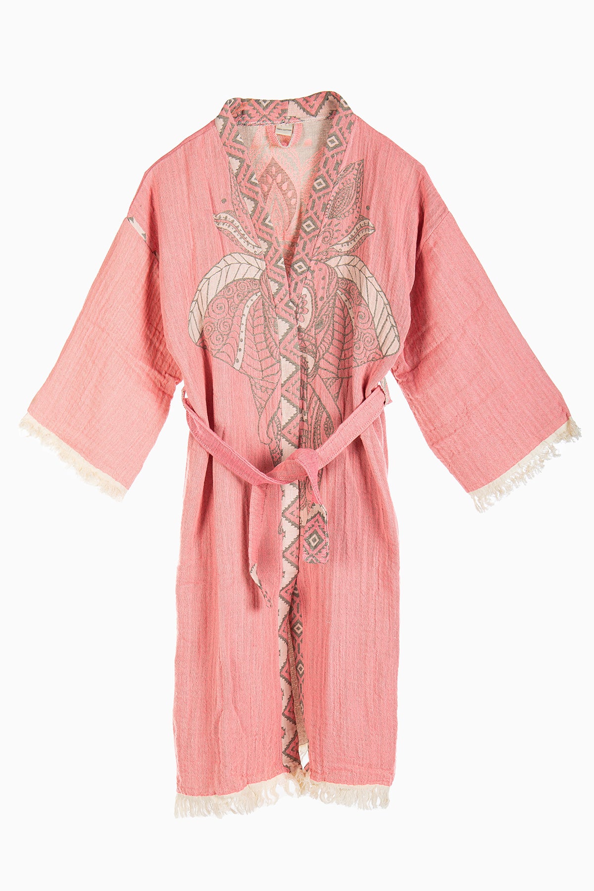 Astrid - Pink Elephant Handmade Kimono