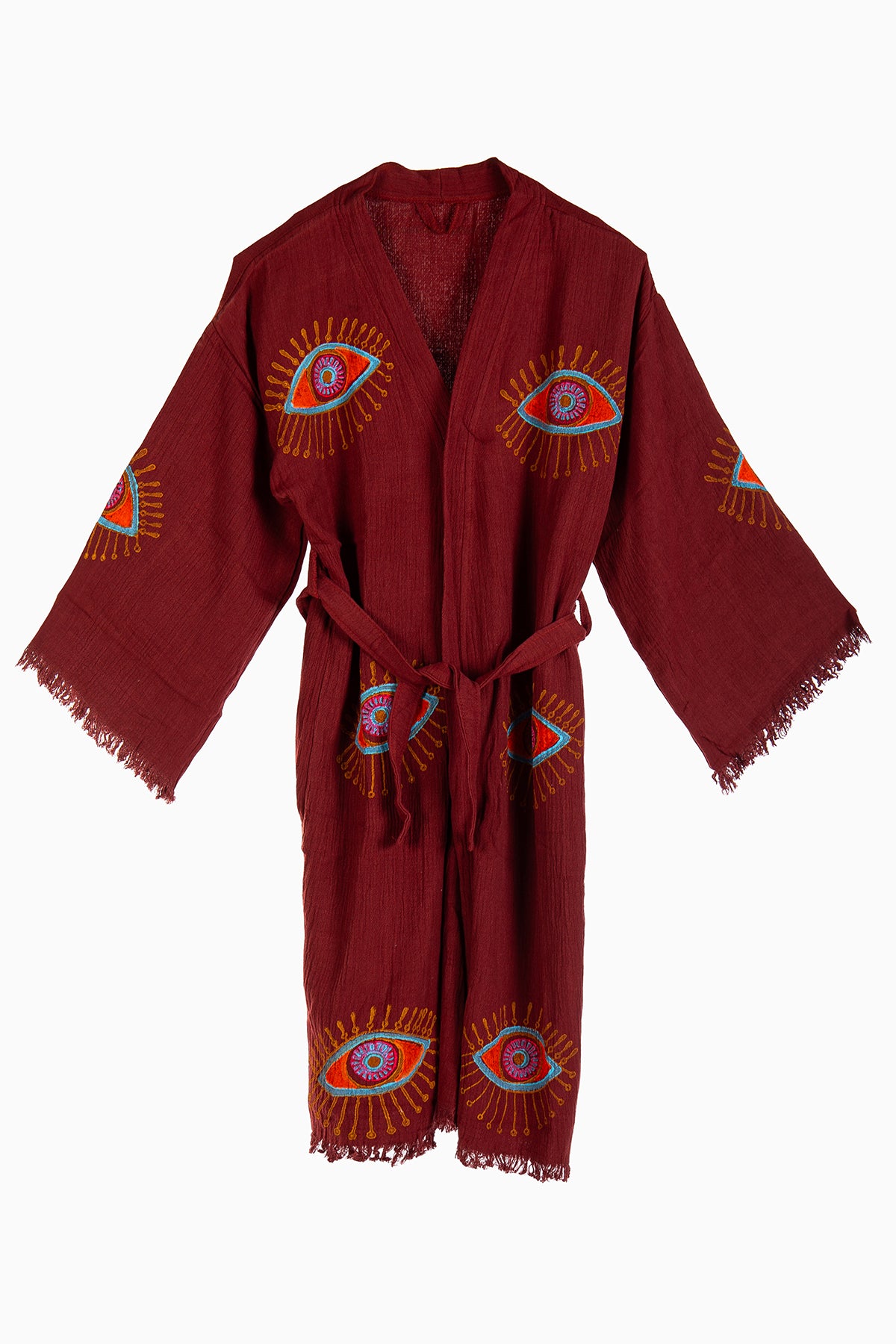 Aria - Burgundy Handmade Kimono