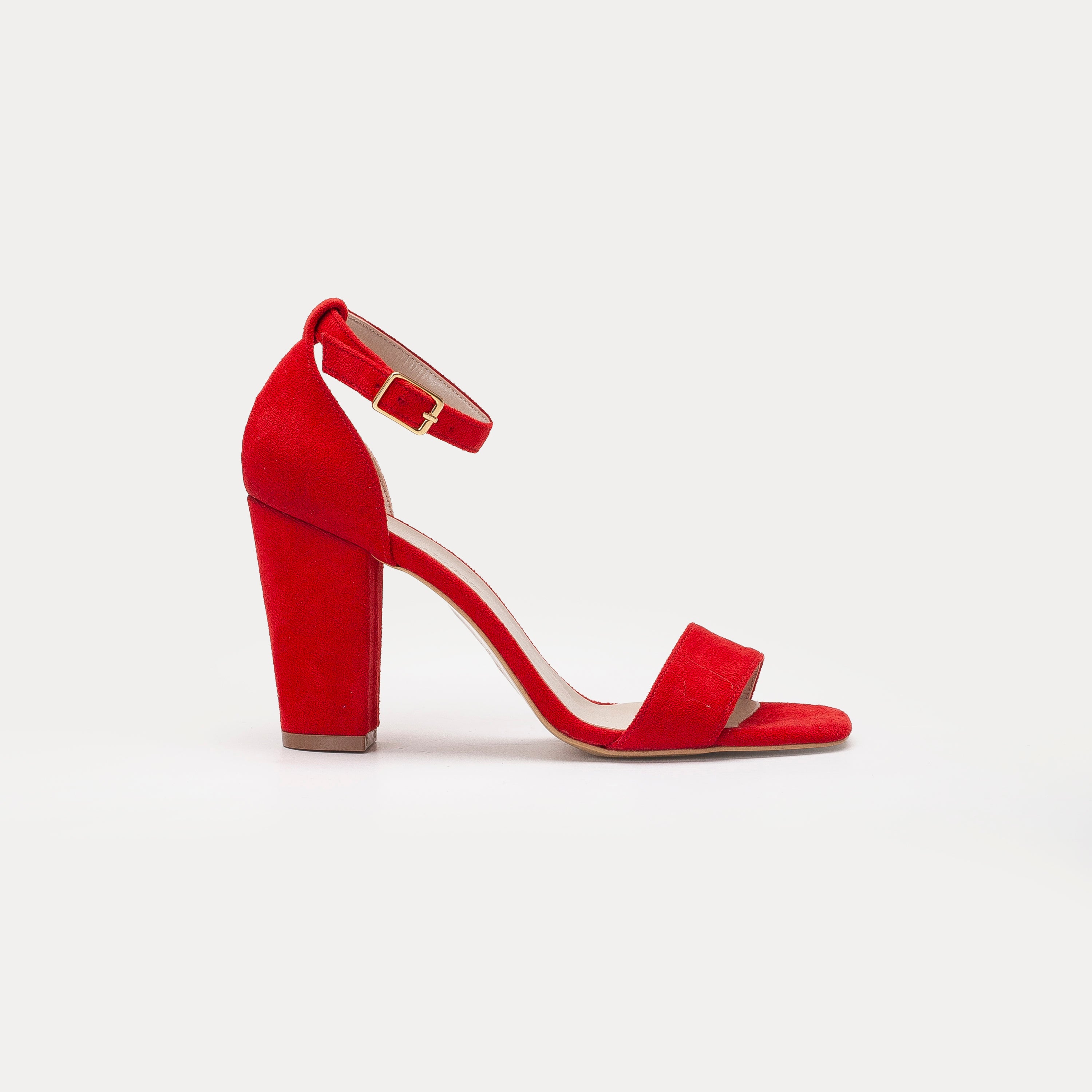 Jess - Red Suede Sandals