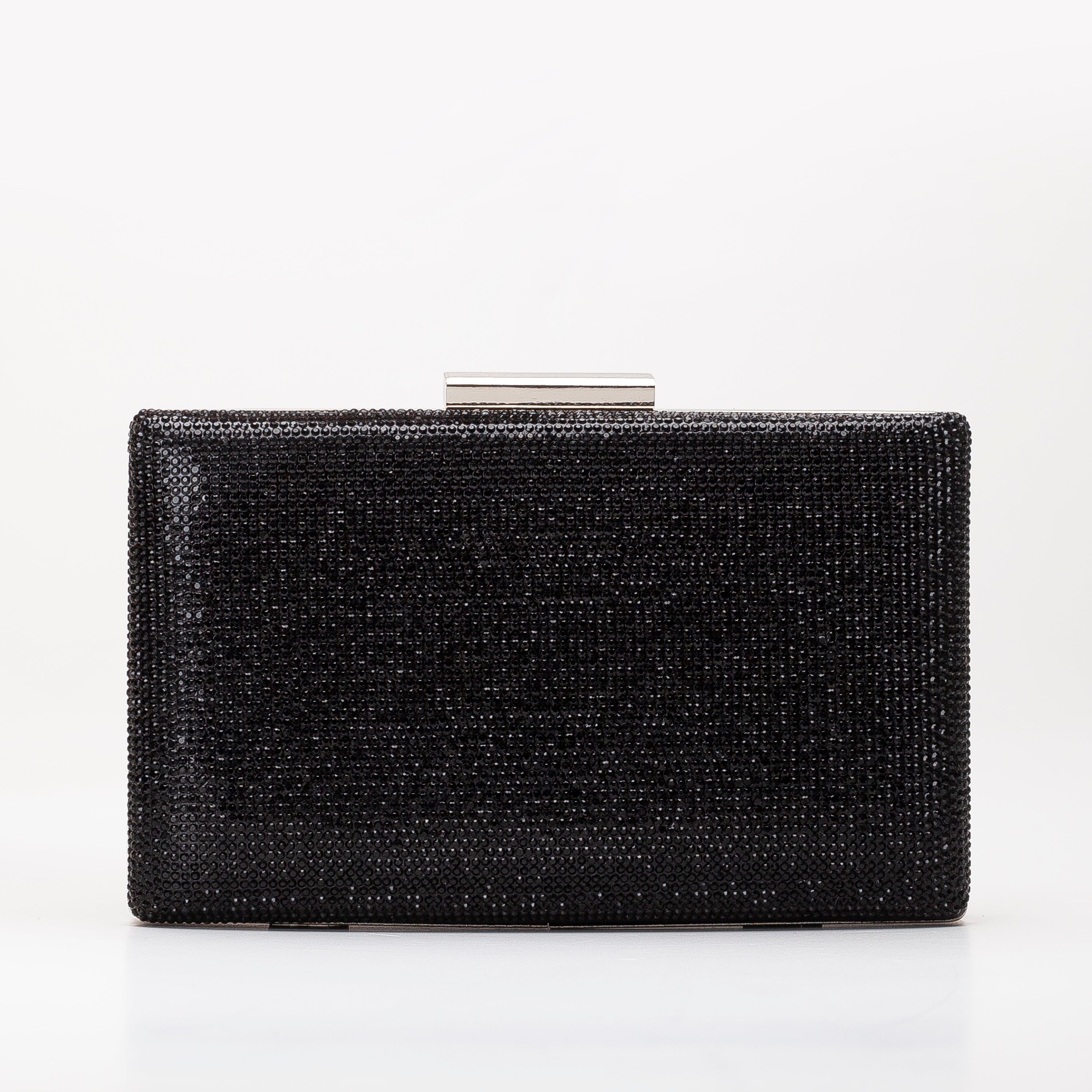 Clara - Black Glitter Evening Clutch