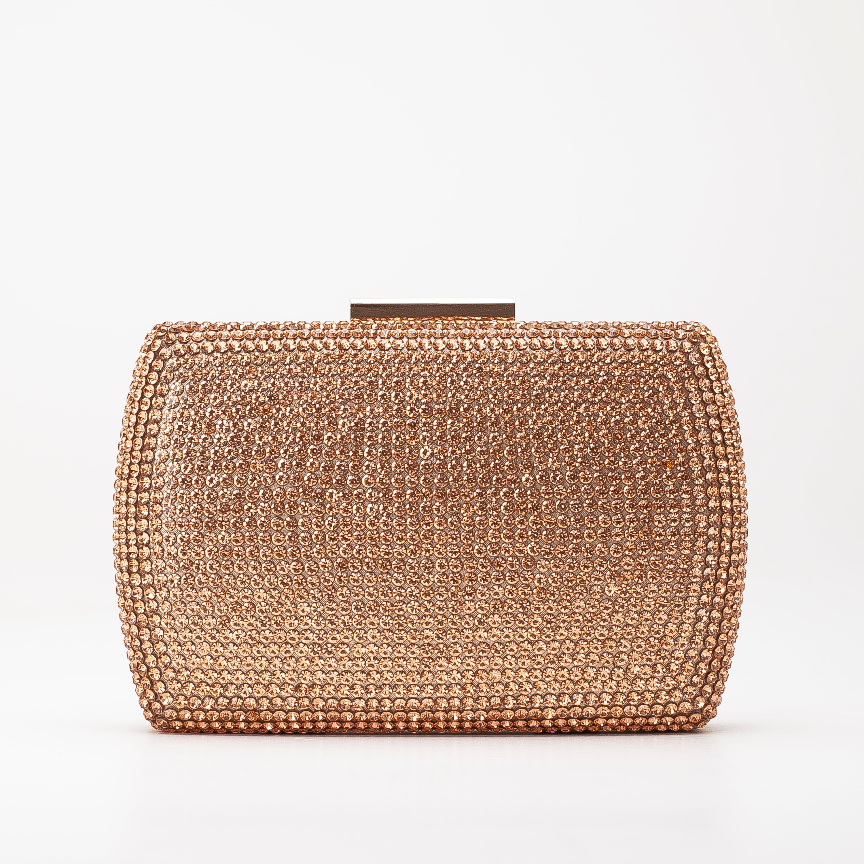 Francisca -  Rose Gold Glitter Clutch