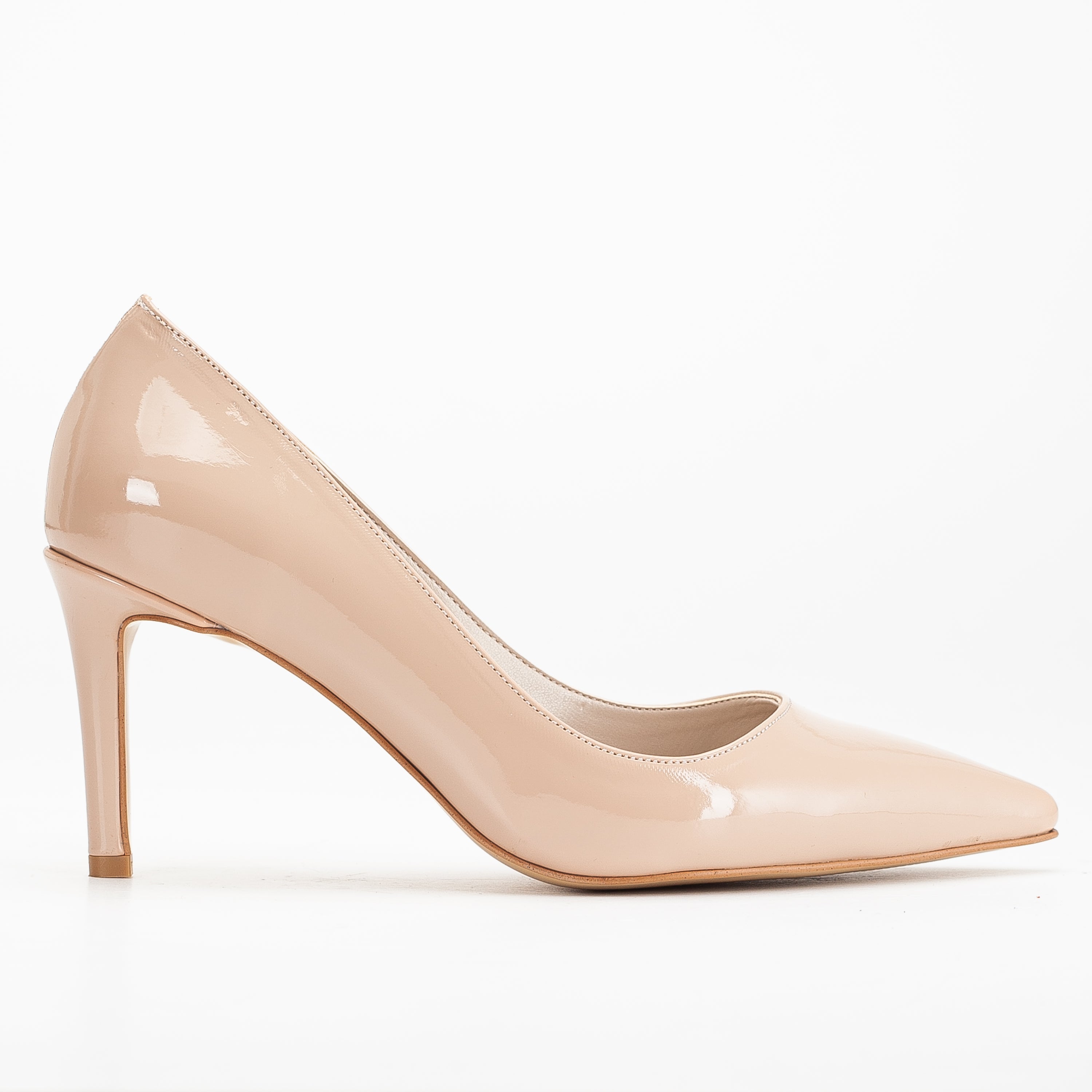 Perla - Beige Pointed Toe Stiletto Pump