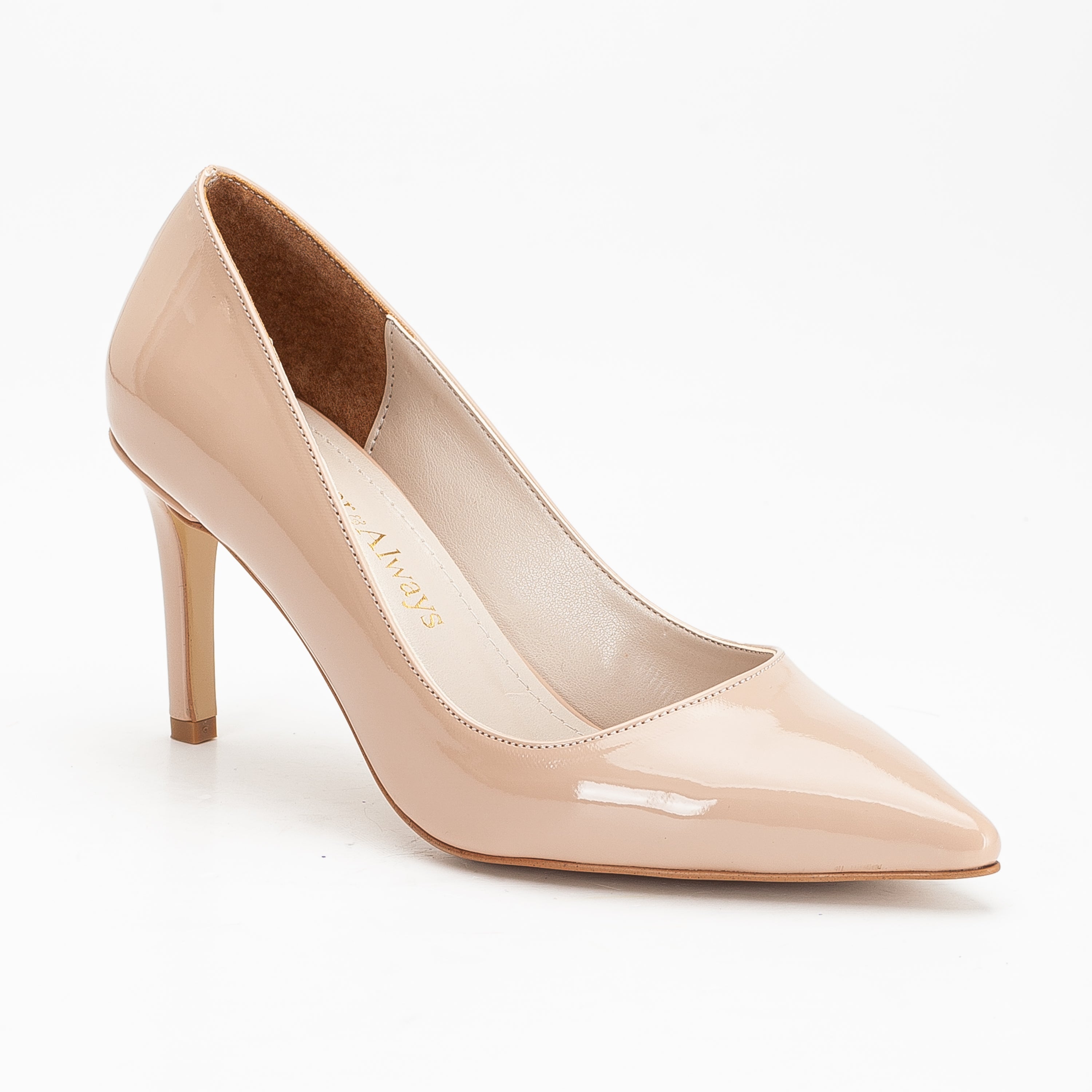 Perla - Beige Pointed Toe Stiletto Pump