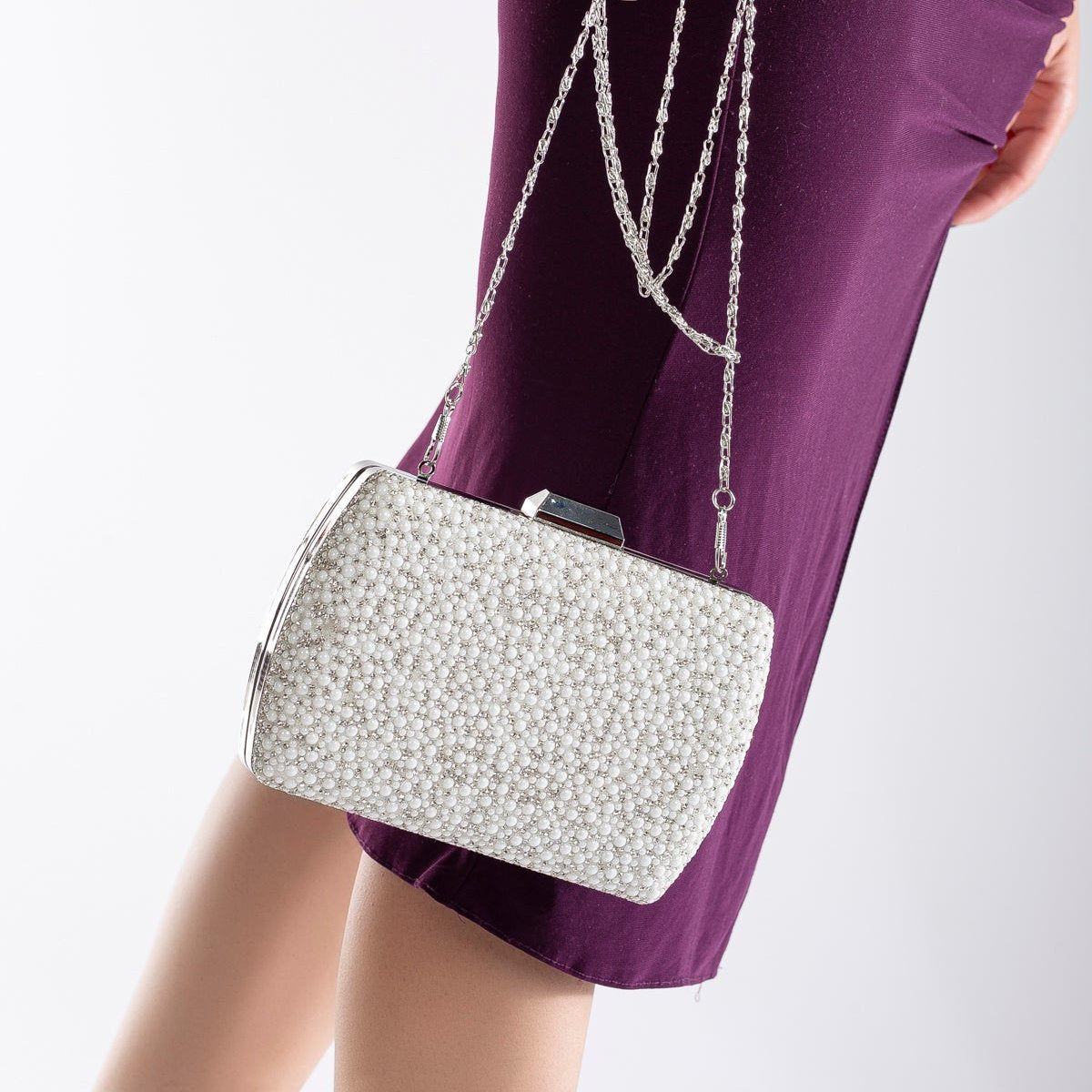 Francisca -  Pearl Glitter Clutch