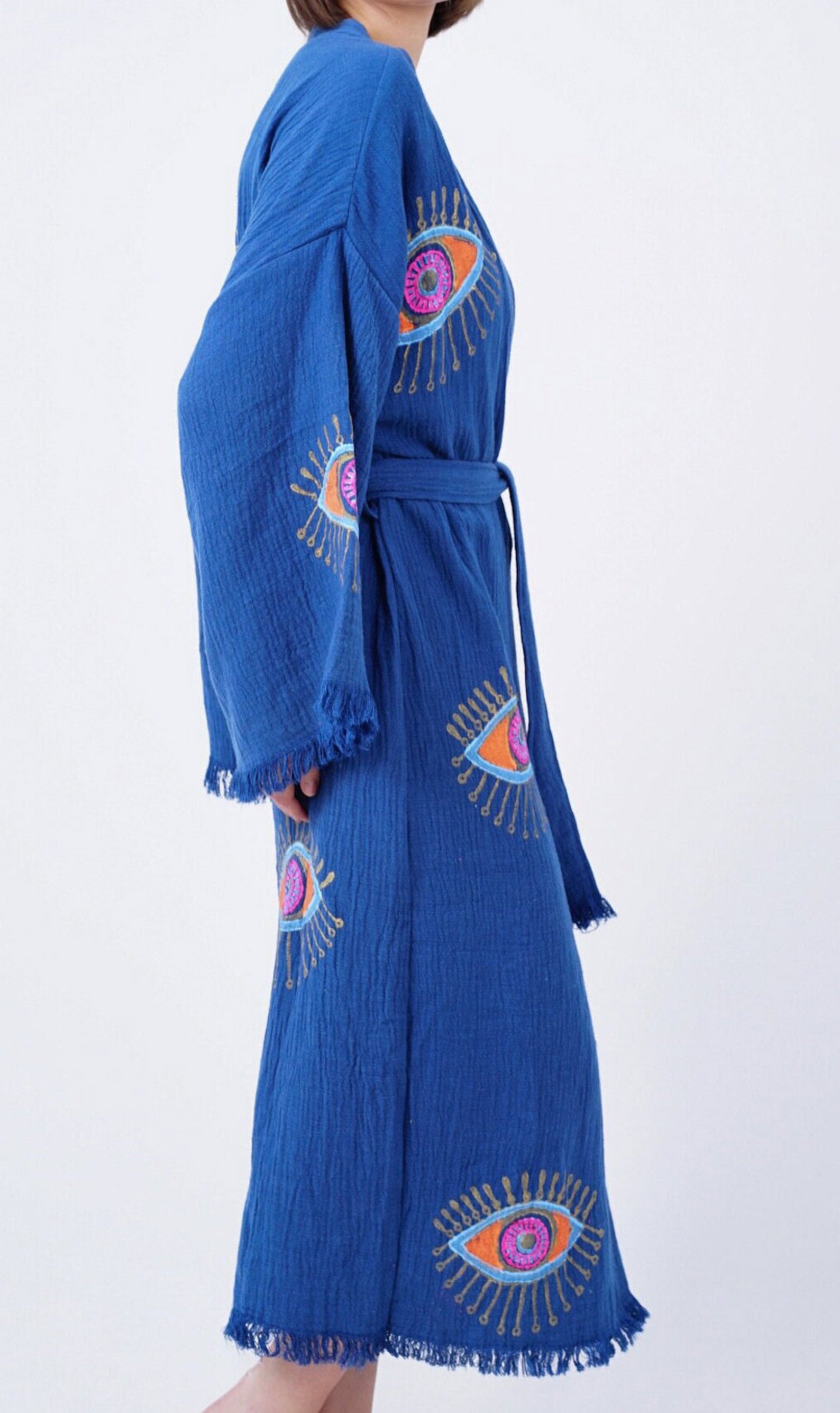 Luna - Blue Handmade Kimono