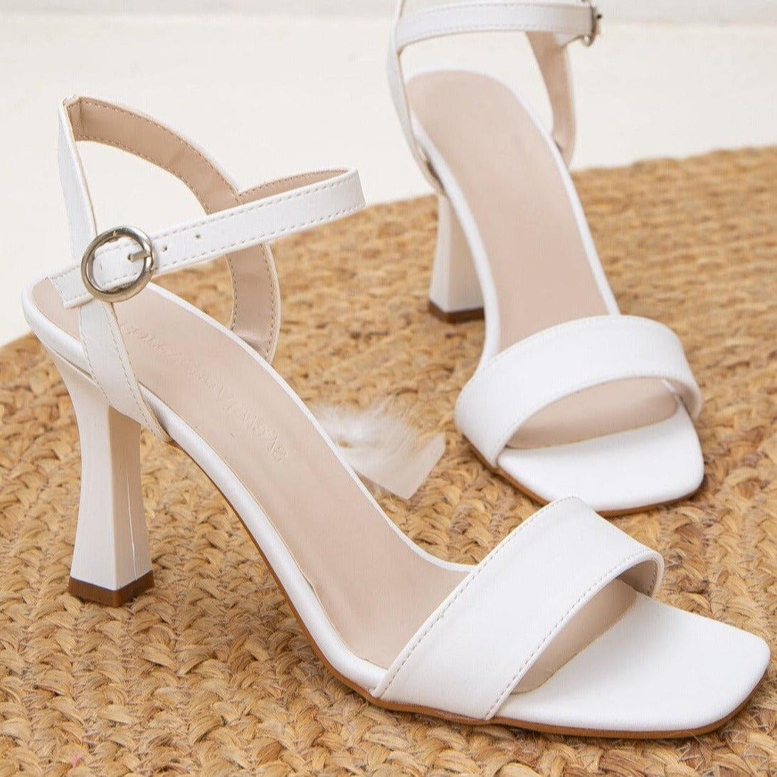 White Bridal High Heel Shoes