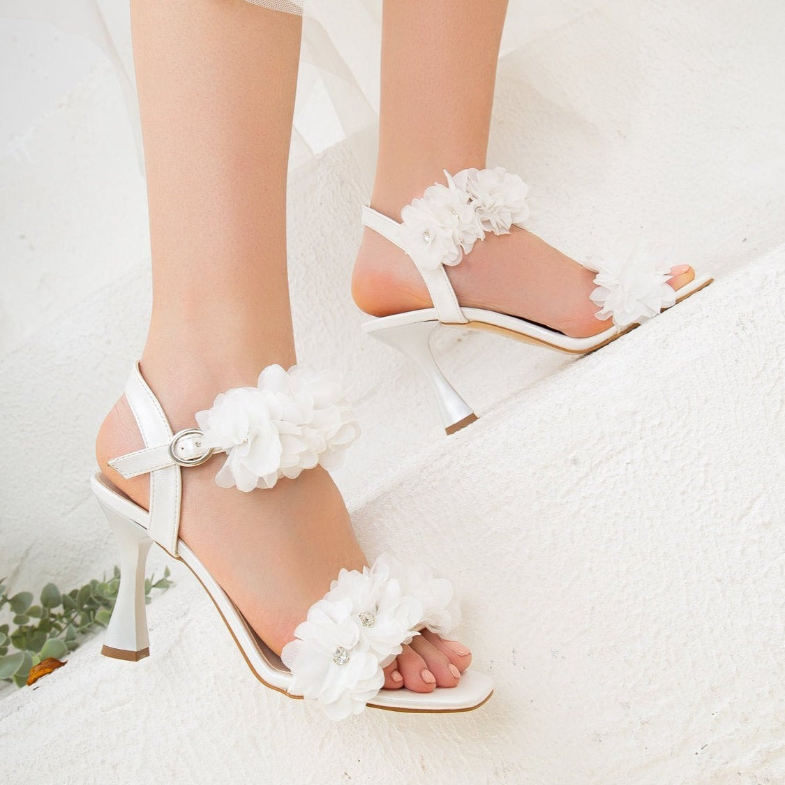 White Wedding Shoes, White High Heel Shoes, Wedding Dress Shoes