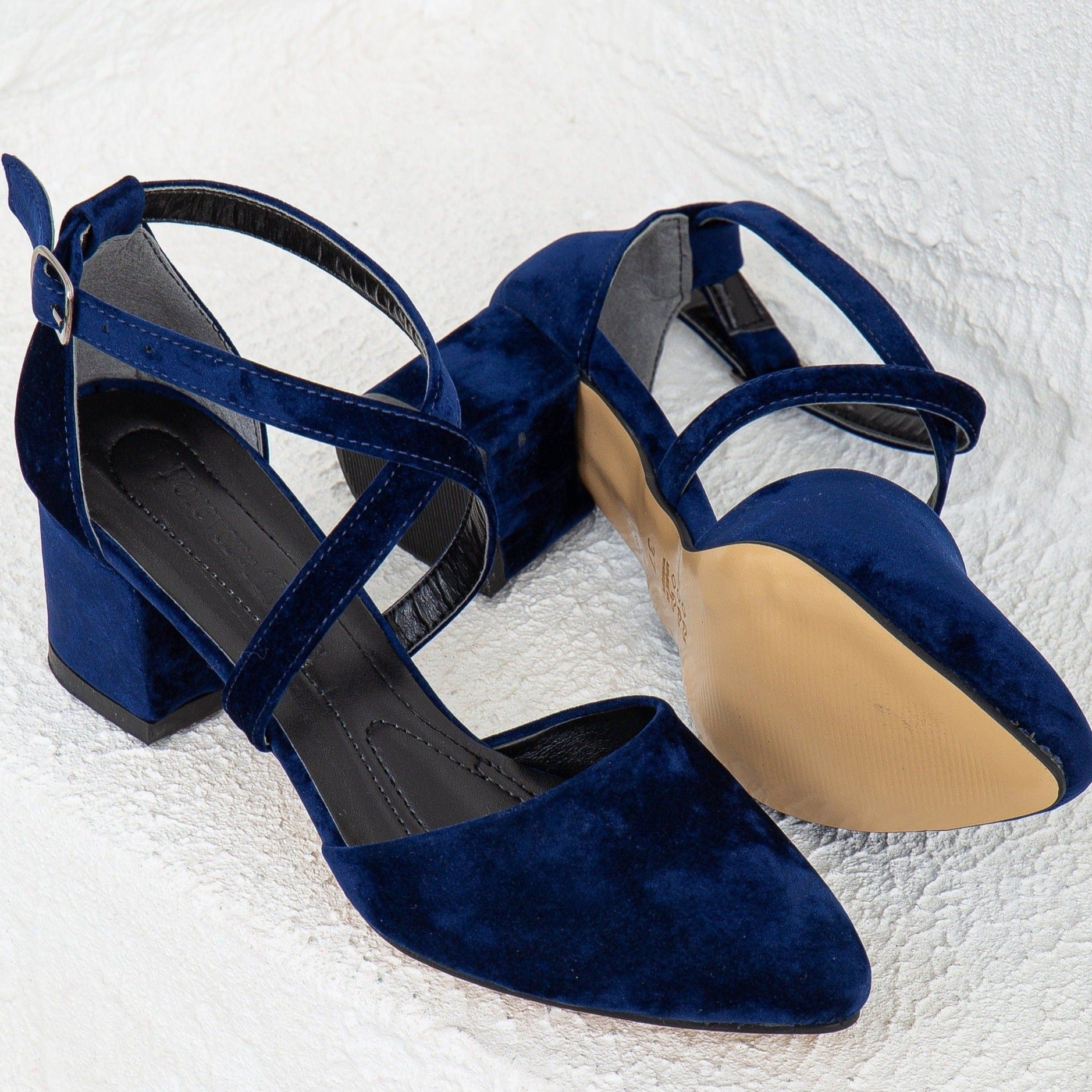Blue Velvet Heels, Blue Velvet Shoes