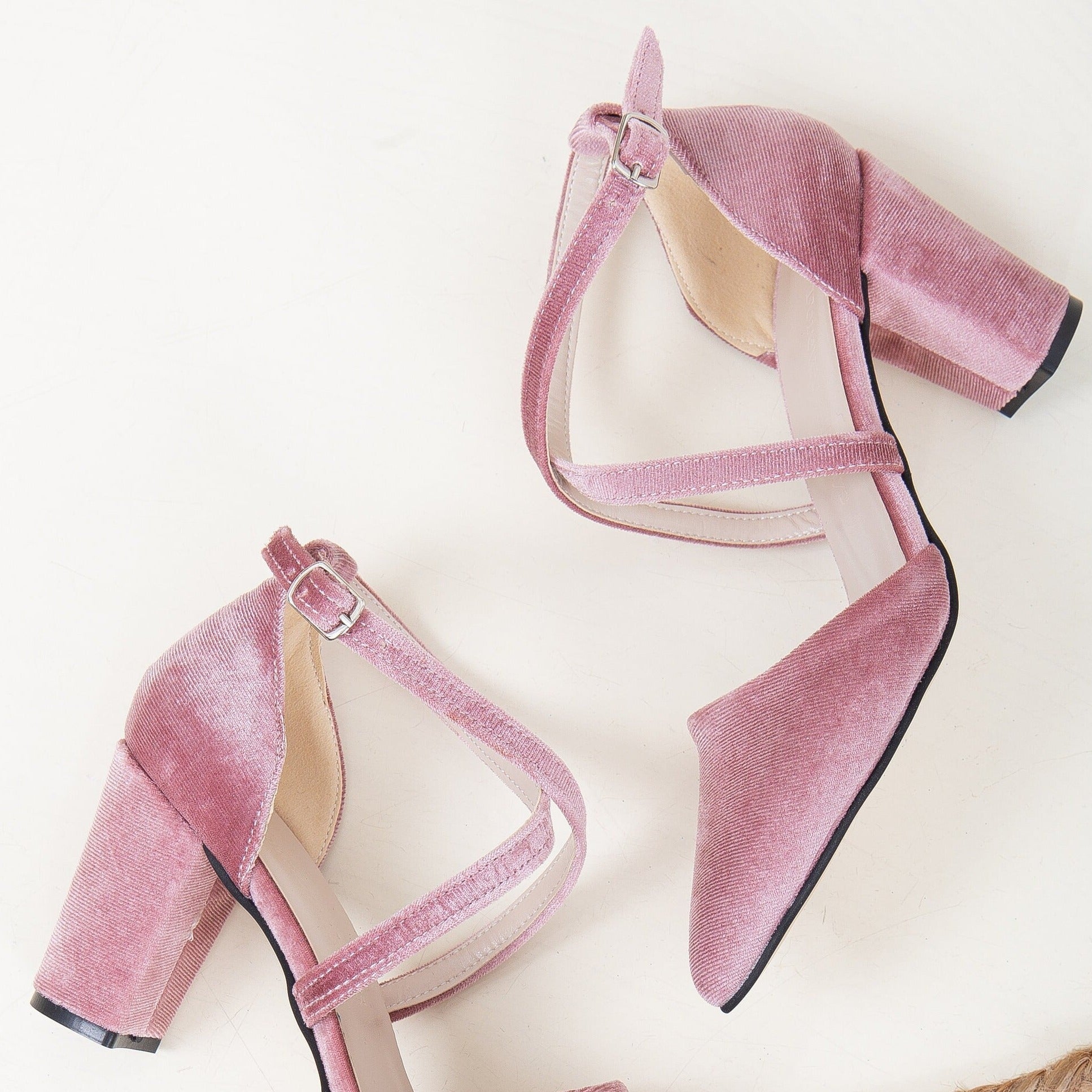 Blush Velvet Heels, Blush Bridal Shoes, Light Pink Velvet Shoes, Velvet Wedding Shoes, Pink Heels, Blush Block Heels, Velvet Bridal Heels